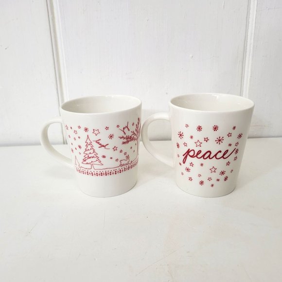 Royal Doulton Ellen Degeneres Christmas Mugs Set of Two - Picture 1 of 7